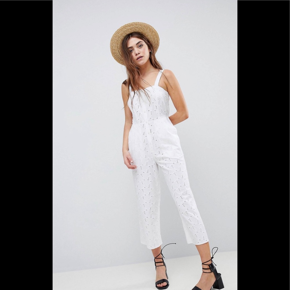 ASOS DESIGN Eyelet Jumpsuit